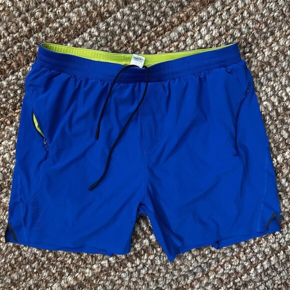 Rhone Athletic Shorts w/Liner Men's Large Blue (5.5" inseam) - Picture 1 of 8